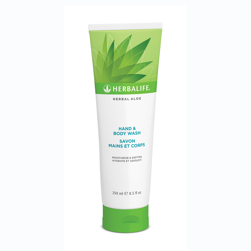 Herbal Aloe Gel de Baño Herbalife 250 mL – Limpiador Hidratante con Aloe Vera