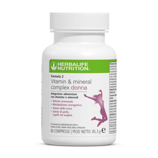 Formula 2 Complesso Vitaminico e Minerale Herbalife - 60 Compresse | Uomo e Donna