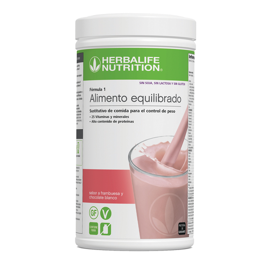 Fórmula 1 Sin – Frambuesa y Chocolate Blanco 500 g | Sin Soja, Lactosa ni Gluten