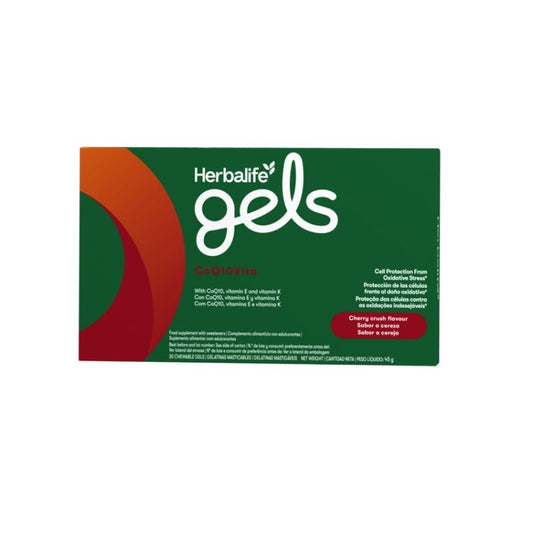 Geles CoQ10Vita Herbalife – Coenzima Q10 y Vitaminas 30 Gelatinas | Sabor Cereza