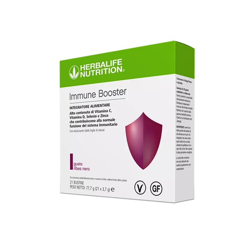 Immune Booster Herbalife - Defensas Inmunitarias 21 Sobres | Grosella Negra
