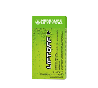 LiftOff Herbalife - Suplemento Energético Efervescente 10 Comprimidos | Sabor Limón