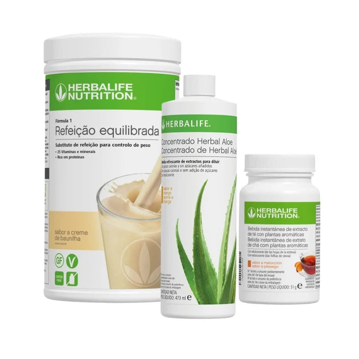 PROGRAMA ESSENCIAL HERBALIFE - Fórmula 1 + Chá + Aloe