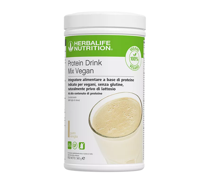 Protein Drink Mix Vegano Herbalife - Proteínas Vegetales Sabor Vainilla