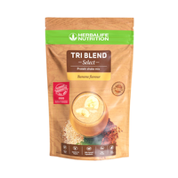 Tri Blend Select Herbalife – Batido Proteico Vegano Plátano 600 g | Guisante, Quinoa y Lino