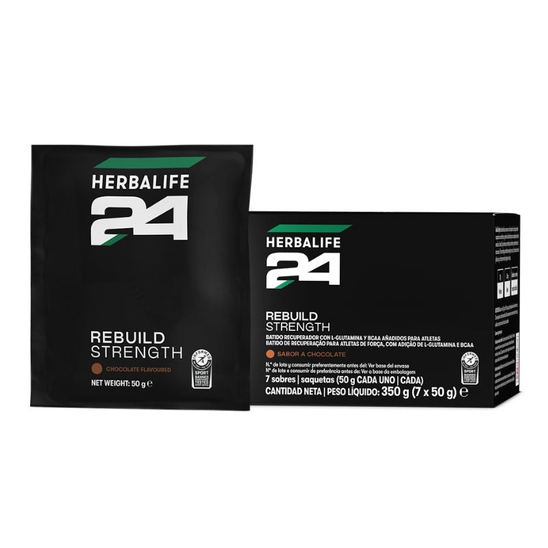 H24 Rebuild Strength Herbalife – Proteína Post-Entreno Sabor Chocolate