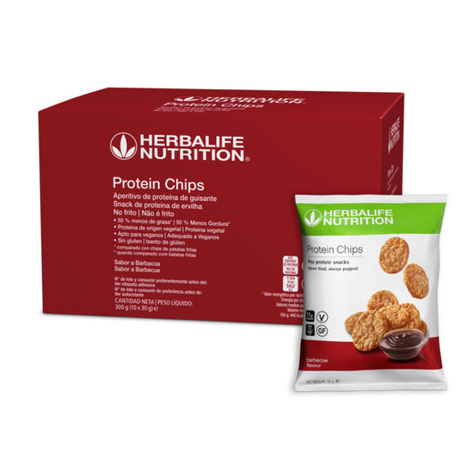 Protein Chips Herbalife - Snack Proteico Croccante 10 Bustine | Barbecue e Sour Cream