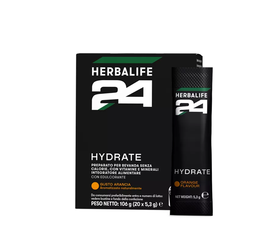 H24 Hydrate Herbalife - Bevanda Idratante Sport 20 Bustine | Gusto Arancia