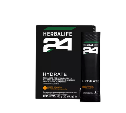 H24 Hydrate Herbalife - Bevanda Idratante Sport 20 Bustine | Gusto Arancia