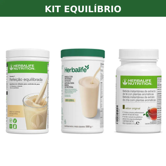 Kit Equilíbrio Herbalife – Fórmula 1 + Protein Drink Mix + Infusão de Ervas