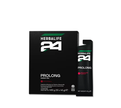 H24 Prolong Energy Gel Herbalife - Gel Energetico Sport 10 Bustine | Gusto Fragola