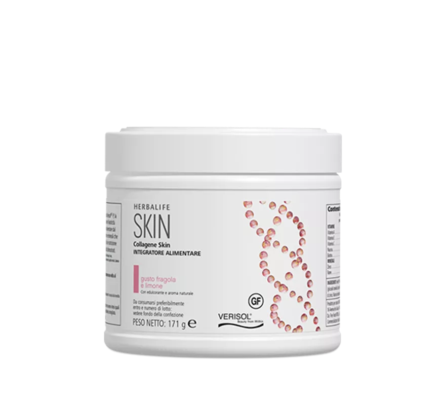 Collagene SKIN Fragola e Limone 171 g – Integratore Bellezza Herbalife
